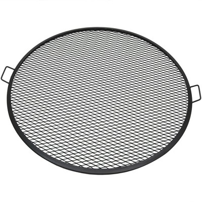 Sunnydaze Outdoor Camping or Backyard Heavy-Duty Steel Round X-Marks Fire Pit Cooking Grilling Grate - 40"