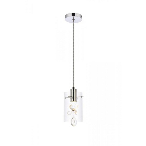 Elegant Lighting Hana 1 light Chrome Pendant - image 1 of 4