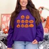 Simply Sage Market Women's Graphic Sweatshirt Halloween Pumpkin Faces - 2 of 4