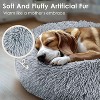 Dog & Cat Bed for Indoor Cats, 20in Calming Donut Bed for Puppy and Kitten, Washable Round Fluffy Pet Bed for Small Medium Dogs and Cats - 4 of 4
