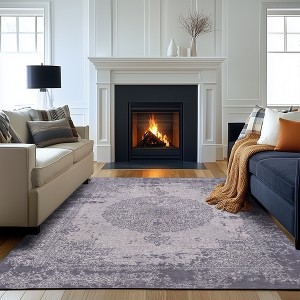 Maxax Machine Printed Vintage Area Rug For Living Room, Hallway Runner, Entryway Rug - 1 of 4