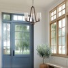 DORESshop 3-Light Brown and Brushed Nickel Chandelier with E26 Base, No Bulbs Included - 4 of 4