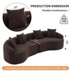 TiramisuBest LY-003 Beige White Deep Seat Compression Sofa 3 Seater with Beige for sofa - 4 of 4