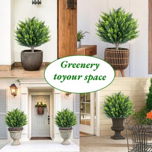 Artificial Tree Green Simulated Plant Eco-Friendly Plastic Tree Decor for Indoor and Outdoor Use Home and Office Decoration Fake Tree Greenery Decor - 1 of 4