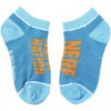 Nerf Nation Boys Casual Ankle Socks Orange Blue White 6-pack Blue - image 4 of 4