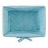 Design Imports Set of 5 Vintage Gray Wire Liner Baskets Aqua: Iron & Cotton, Rectangle, Hand Wash, Decorative Storage - 2 of 4
