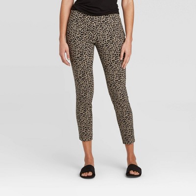 womens brown skinny pants