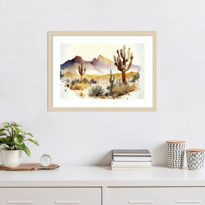 Amanti Art Through the Desert IV by Andrea Haase Wood Framed Wall Art Print