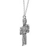 Silpada 'Dropmore' Floral Cross Pendant Necklace in Sterling Silver, 22" + 2" - 3 of 4