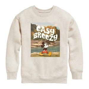Boys' - Disney - Easy Breezy Graphic Long Sleeve Fleece Sweatshirt - 1 of 4