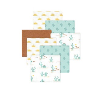 Little Treasure Hudson Baby Cotton Poly Flannel Receiving Blankets 7Pk Multipack - 1 of 2