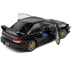 1998 Subaru Impreza 22B RHD (Right Hand Drive) Black with Gold Wheels 1/18 Diecast Model Car by Solido - 4 of 4