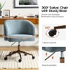 Ottaviano Corduroy Swivel Barrel Task Office Chair with Height-adjustable | ARTFUL LIVING DESIGN - 4 of 4