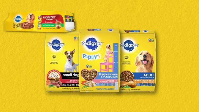 Pedigree with Tender Bites Chicken & Steak Flavor Small Dog Adult Complete & Balanced Dry Dog Food, 2 of 10, play video