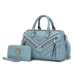 MKF Collection Lara Women’s Satchel Bag – Stylish and Spacious Handbag with Matching Wallet – by Mia K - 1 of 4