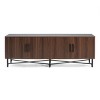 66" Modern TV Stand with 4 Doors,Adjustable Shelves & Cable Management,Media Console Storage Cabinet for Living Room-Baofuwish - 3 of 4