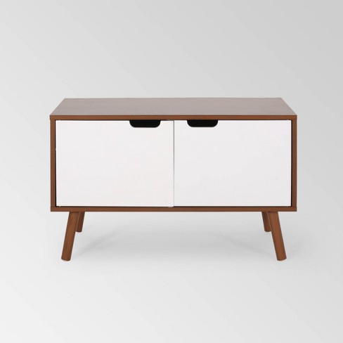 Sonoma Standing Media Cabinet Walnut