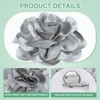Unique Bargains Alloy Satin Fabric Big Rose Flower Dainty Brooches and Pins 2 Pcs - 2 of 4