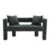 51"Modern Chenille Loveseat Sofa,Comfy Upholstered 2 Seater Sofa With 2 Pillows,Small Loveseat Sofa,Loveseat Couch -Maison Boucle - 3 of 4