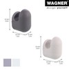 WAGNER – design yourself Wall Hook Set, Black Rubber & Steel, 4pc — Supports up to 35 lbs - 2 of 4