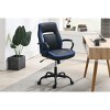 Okak Gaming Chair with Armrest, Criss Cross Chair with Wheels, Upholstered Computer Chair for Study, Office, Gaming Room - 2 of 4