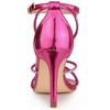 Allegra K Women's Open Toe Rhinestone Knot Strap Stiletto Heels Sandals - 3 of 4
