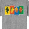 Natural World Changing Leaves Men's Heather Gray T-Shirt - 2 of 3