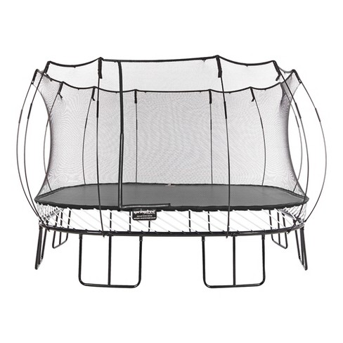 Springfree Trampoline S155 Kids Jumbo Square 13 Foot Trampoline W Safety Enclosure Net And Softedge Jump Bounce Mat For Outdoor Backyard Bouncing Target