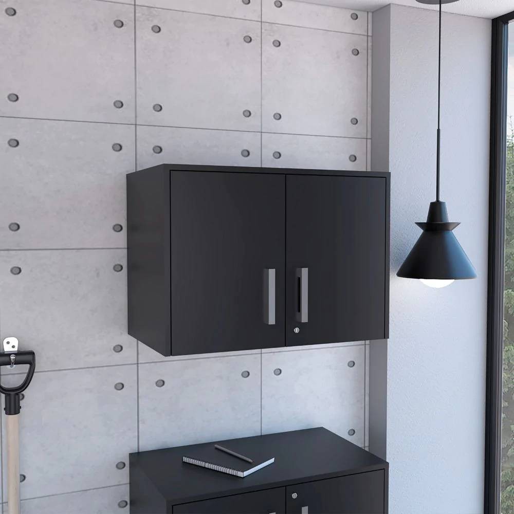 Photos - Other interior and decor Yamagata Office Wall Cabinet Black - Boahaus