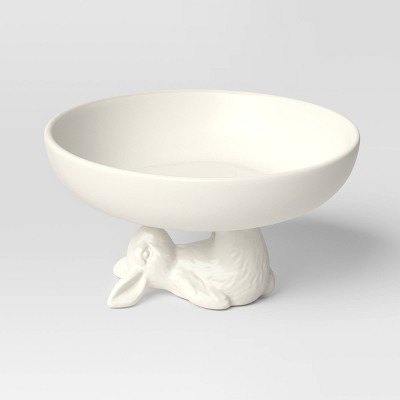 19.5oz Stoneware Bunny Pedestal Candy Bowl - Threshold™