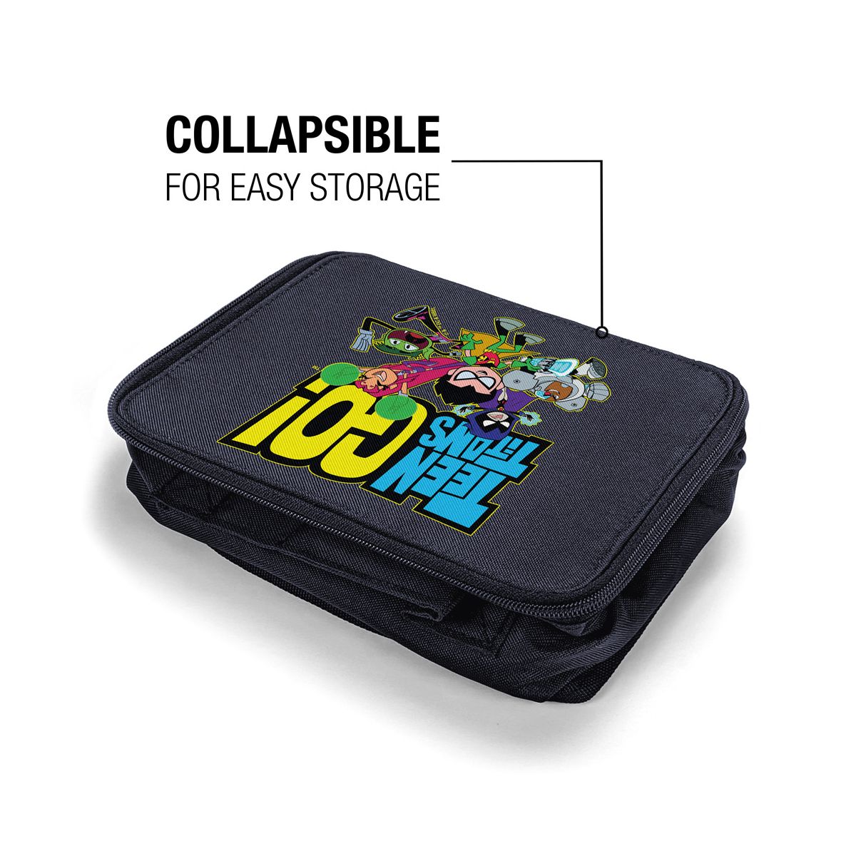 Teen Titans Go Logo And Characters Insulated Soft Sided Lunch Box - thumbnail 10