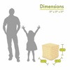Majestic Home Goods,Cube Pouf Aruba - 2 of 4