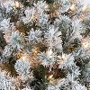 6ft Pre-Lit Snow Flocked Artificial Christmas Tree Holiday W/1000 Branch Tips & 250 Warm White Lights - 3 of 4