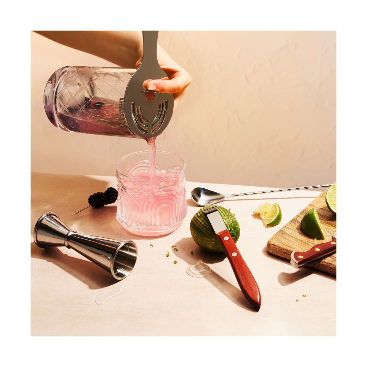 Viski Cocktail Mixing Glass, Crystal Pitcher,Clear - thumbnail 9