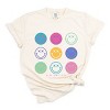 Simply Sage Market S.W.Smiley Stacked Smiley Faces Garment Dyed Tee - 2 of 4