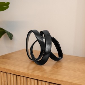 JONATHAN Y Chamberlain 7" Aluminum Abstract Knot Decorative Sculpture - 1 of 3