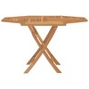 vidaXL Folding Patio Table, 47.2"x47.2"x29.5" Solid Wood Teak - 3 of 4