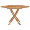 vidaXL Folding Patio Table, 47.2"x47.2"x29.5" Solid Wood Teak - 3 of 4