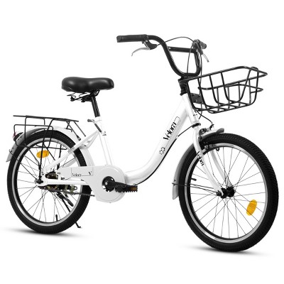 INFURNIC Bicycles 20 Inch Kids Bike for Boys and Girls Coaster and V-Brakes Lightweight Steel Frame, White, 55.9"*21.2"*31.5"