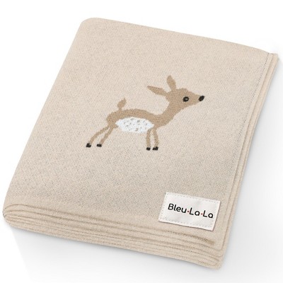 100% Luxury Cotton Knit Swaddle Receiving Blanket for Newborns and Infant Boys and Girls