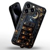 BONGEEK Generic Case Compatible with iPhone 14Pro Max,Scratch Resistant Hybrid 2-Layer Hard Shell Bright Phone Case,Vintage Dark Bookshelf Moon - 4 of 4