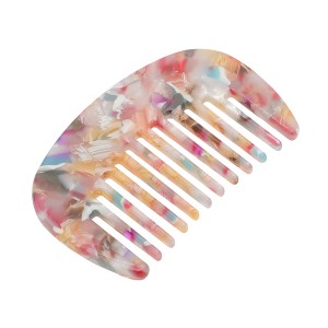 Unique Bargains Anti-Static Pocket Size Wide Tooth for Thick Curly Hair Detangling Comb 1 Pc - 1 of 4