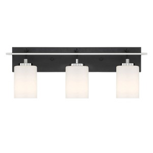 Designers Fountain Prince St 3 - Light Vanity in  Matte Black - 1 of 1