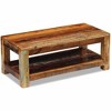vidaXL Coffee Table Multicolored with natural, teal, and red tones - 2 of 4