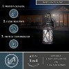 VAXCEL Henderson 1 Light Textured Black Motion Sensor Dusk to Dawn Outdoor Wall Lantern Clear Glass Shade, LED Compatible - 2 of 4