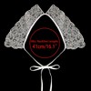 Elerevyo Women Rhinestone Detachable Fake Peter Pan Collar Little Shawl 1 Pc - 4 of 4