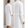 INSPIRE CHIC Men's Long Sleeves Collared Neck Full Length Nightwear - 4 of 4