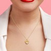 EVERLY JEWELRY | Yellow Plated Sterling Silver 0.05 CT TW Diamond And 6 1/2 CT TGW Citrine Fashion Pendant With Chain, 18-inch - 4 of 4