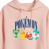 Women's - Pokémon - Scarlet & Violet Collegiate Cropped Graphic Hoodie - 2 of 3