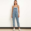 Women's Classic Denim Overalls – Relaxed Fit with Wide Legs & Functional Pockets Casual Workwear for Everyday Style Cherie Code - 3 of 4